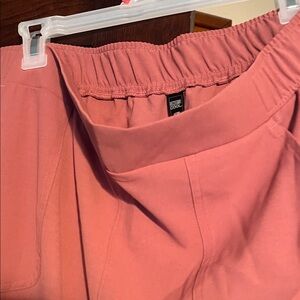 Coral Elastic Waist Pants